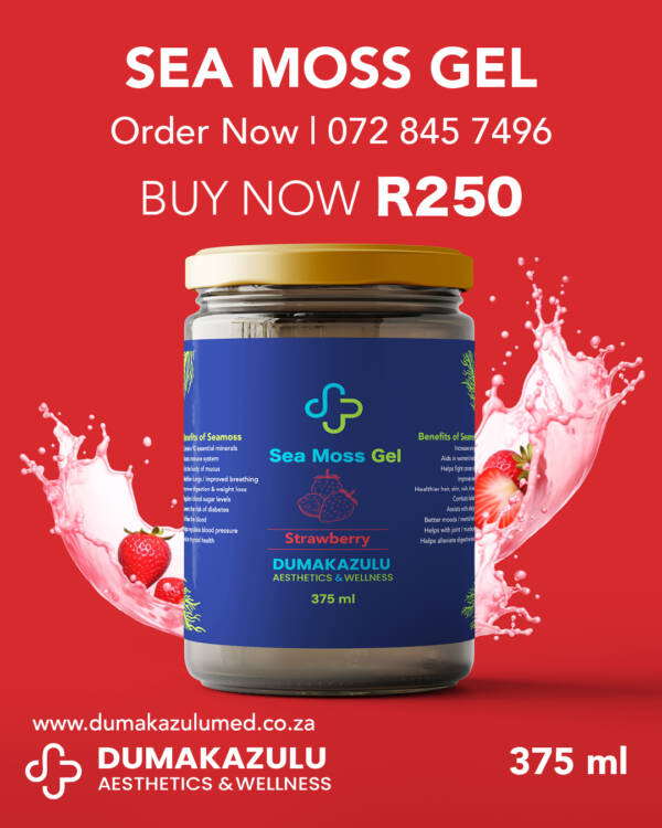 🍓 Strawberry Sea Moss Gel 375 ml
