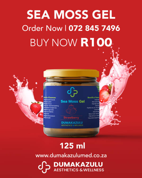 🍓 Strawberry Sea Moss Gel 125 ml
